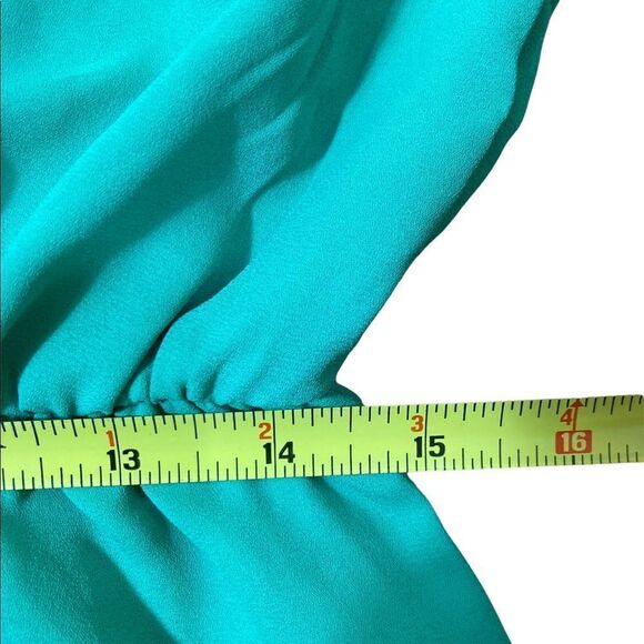 Charming Charlie Kelly Green Sleeveless Dress With Lattice Back, Size M - Picture 6 of 7